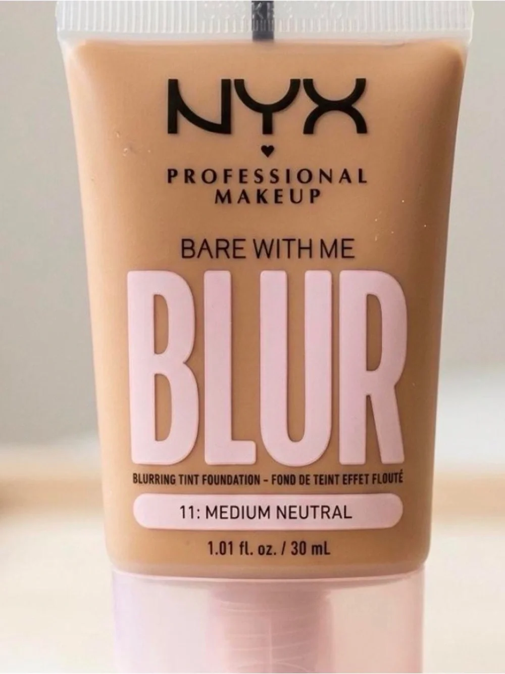 NYX Bare With Me Blur Foundation - Medium Neutral Tan